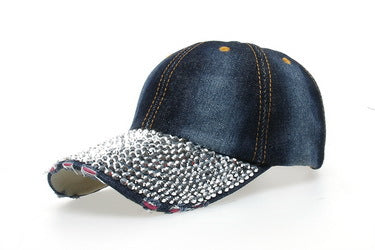 Wholesale Full brim diamond baseball cap